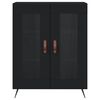 vidaXL Συρταριέρα Μαύρη 69,5 x 34 x 90 εκ. από Επεξεργασμένο Ξύλο