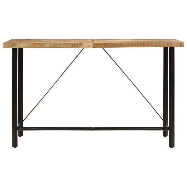 vidaXL Τραπέζι Μπαρ 180 x 70 x 107 εκ. από Μασίφ Ξύλο Μάνγκο & Σίδηρο