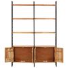 vidaXL Βιβλιοθήκη με 4 Επίπεδα 124 x 30 x 180 εκ. Μασίφ Ξύλο Ακακίας