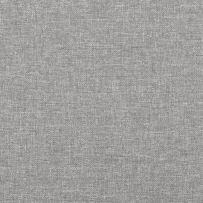 vidaXL Κρεβάτι Boxspring με Στρώμα Ανοιχτό Γκρι 140x200 εκ. Υφασμάτινο