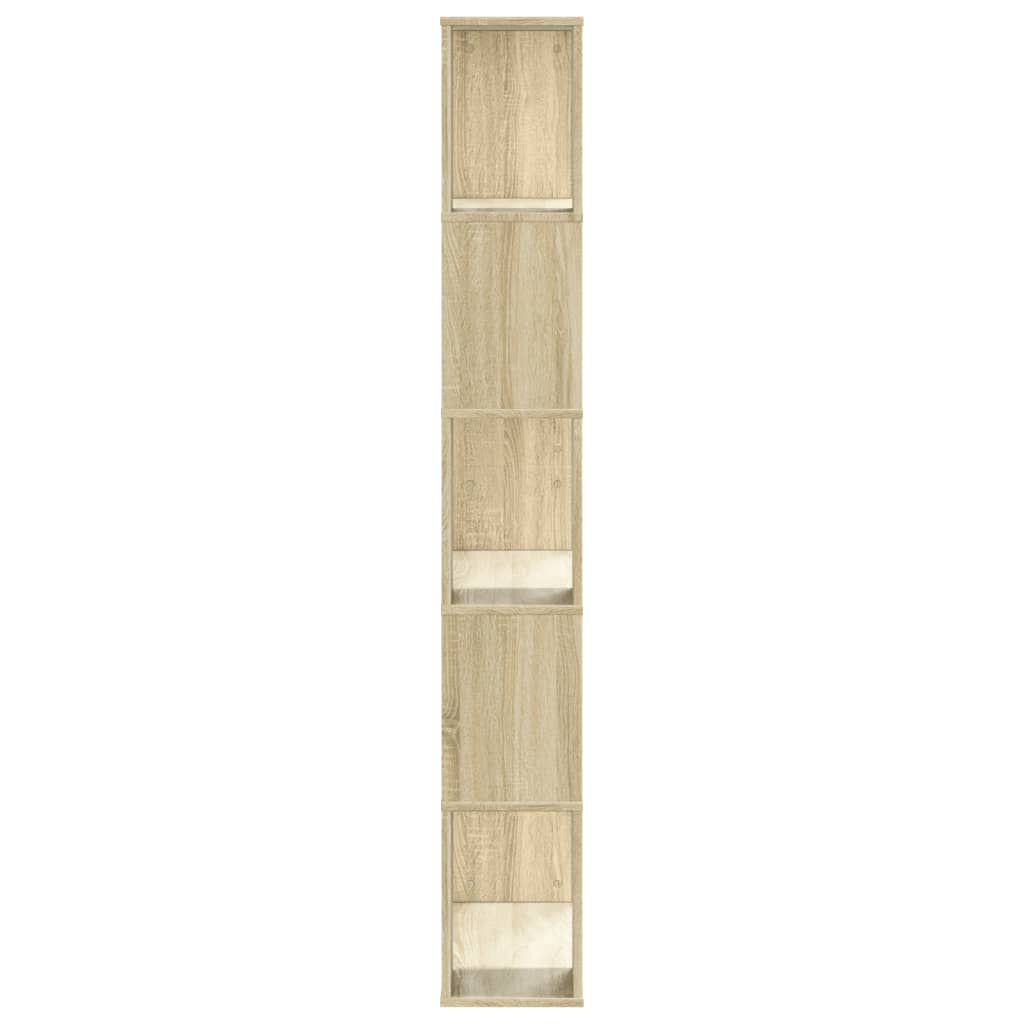 vidaXL Βιβλιοθήκη 5Επιπέδων Sonoma Δρυς 80,5x23,5x162,5 εκ. Επεξ. Ξύλο