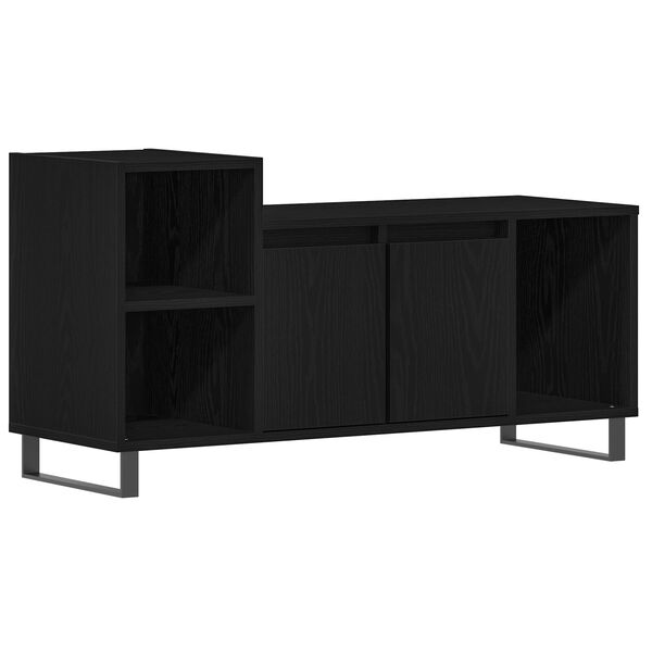 vidaXL Ντουλάπι TV Μαύρη δρυς 100 x 35 x 55 εκ Επεξεργασμένο ξύλο