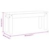vidaXL Πάγκος Τραπεζαρίας Panama Γκρι 105x30x45 εκ. Μασίφ Ξύλο Πεύκου