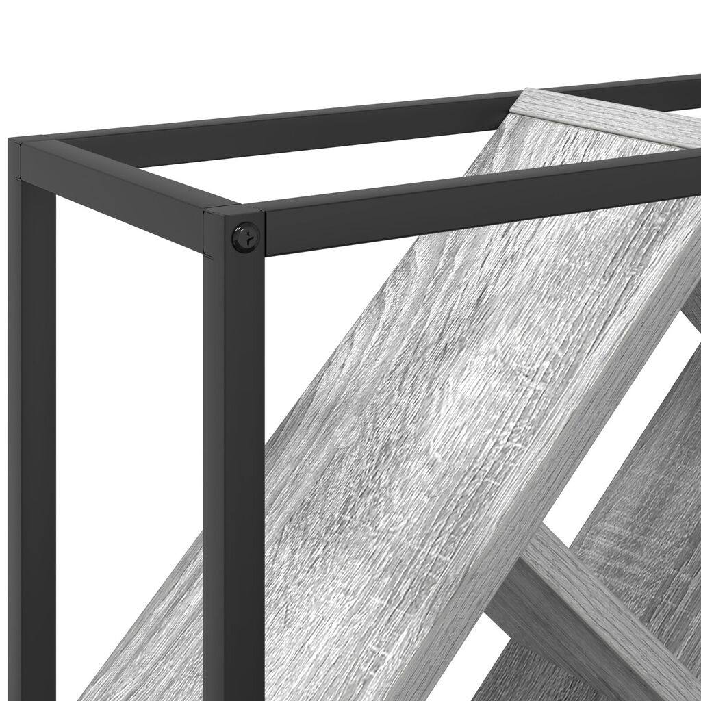 vidaXL Ράφι κρασιών Γκρι Σονομα 51x18x52,5 εκ Κατασκευασμένο ξύλο