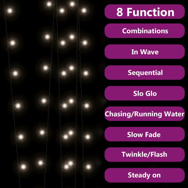 vidaXL &Lambda;&alpha;&mu;&pi;ά&kappa;&iota;&alpha; &Eta;&lambda;&iota;&alpha;&kappa;ά &Epsilon;&xi;&omega;&tau;./&Epsilon;&sigma;&omega;&tau;. &Chi;ώ&rho;&omicron;&upsilon; 2 &tau;&epsilon;&mu;. &Psi;&upsilon;&chi;&rho;ό &Lambda;&epsilon;&upsilon;&kappa;ό 2x200 LED