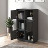 vidaXL Ντουλάπι Ψηλό Γκρι 74 x 35 x 117 εκ. από Μασίφ Ξύλο Πεύκου