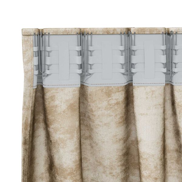 vidaXL Κουρτίνα με κουρτίνες 2 pcs Κρεμ 175 x 140 εκ. Βελούδο