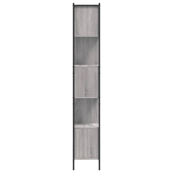 vidaXL Βιβλιοθήκη Γκρι Sonoma 72 x 28 x 172 εκ. από Επεξεργασμένο Ξύλο