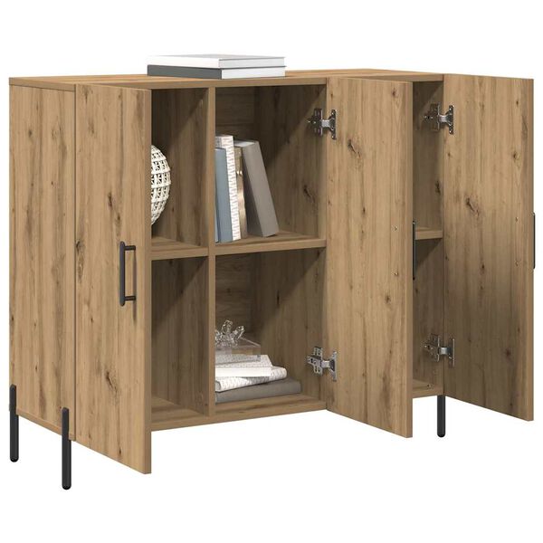vidaXL &Pi;&lambda;&alpha;ϊ&nu;ό &gamma;&rho;&alpha;&phi;&epsilon;ί&omicron; Artisan Oak 90 x 34 x 80 &epsilon;&kappa;. &Epsilon;&pi;&epsilon;&xi;&epsilon;&rho;&gamma;&alpha;&sigma;&mu;έ&nu;&omicron; &xi;ύ&lambda;&omicron;