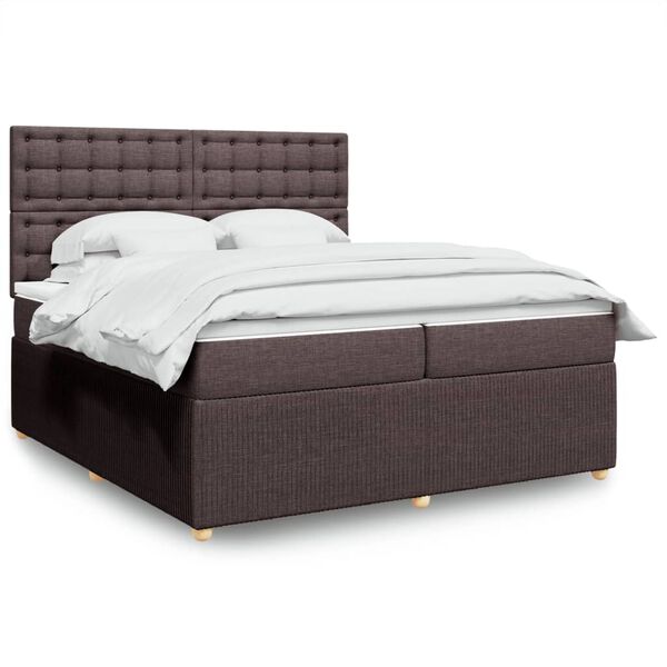 vidaXL &Kappa;&rho;&epsilon;&beta;ά&tau;&iota; Boxspring &mu;&epsilon; &Sigma;&tau;&rho;ώ&mu;&alpha; &Sigma;&kappa;&omicron;ύ&rho;&omicron; &Kappa;&alpha;&phi;έ 200x200 &epsilon;&kappa;. &Upsilon;&phi;&alpha;&sigma;&mu;ά&tau;&iota;&nu;&omicron;