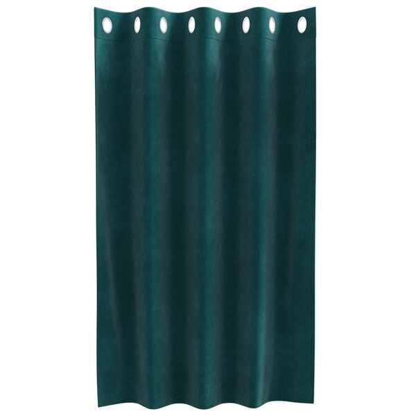 vidaXL Κουρτίνες 2 pcs Σκούρο πράσινο 140 x 140 cm Βελούδο