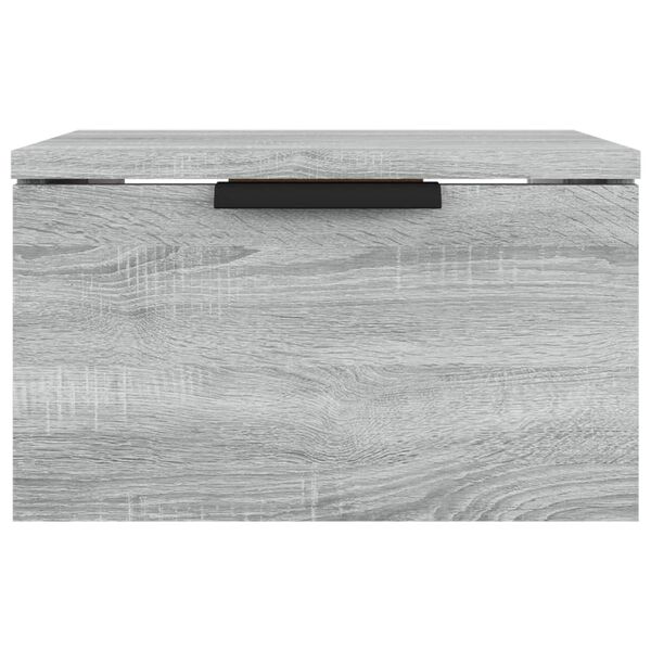 vidaXL Κομοδίνα Επιτοίχια 2 τεμ. Γκρι Sonoma 34x30x20 εκ.