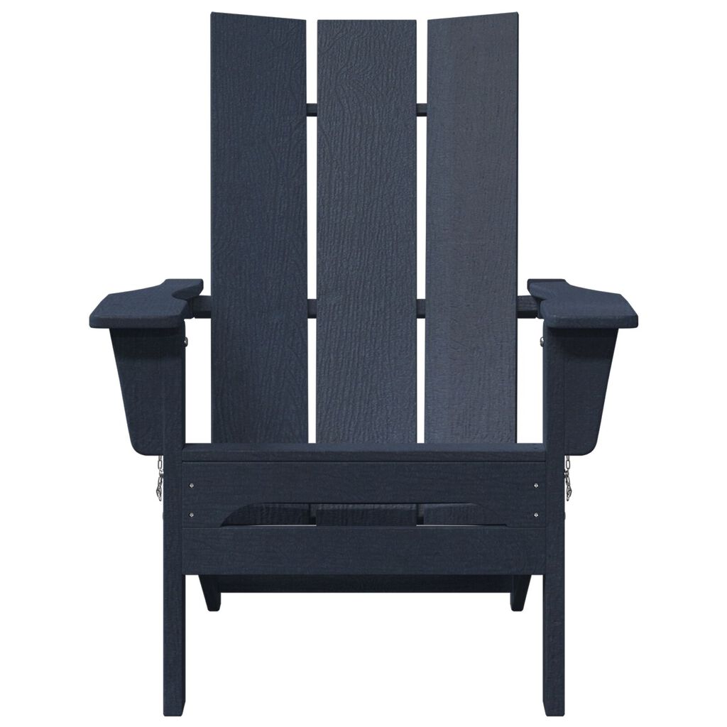 vidaXL Folding Adirondack Chair Ναυτικό Μπλε 74.5x80.5x90 εκ. HDPE