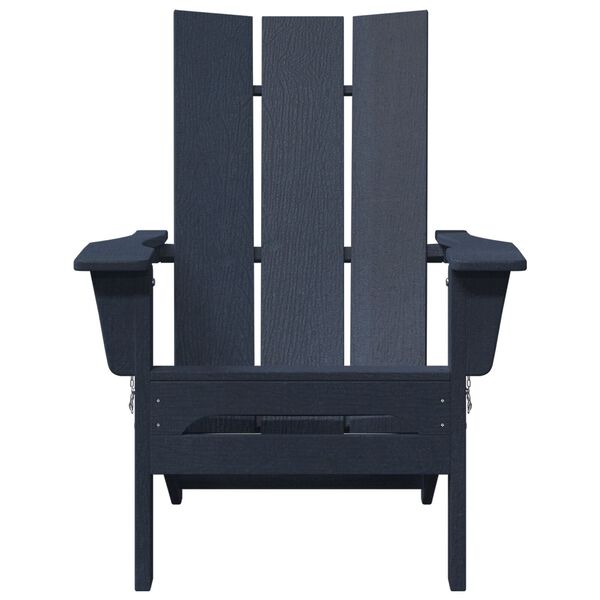 vidaXL Πτυσσόμενη Καρέκλα Adirondack Ναυτικό μπλε 74.5 x 80.5 x 90 εκ.