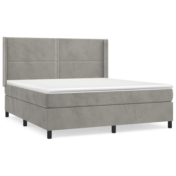 vidaXL &Kappa;&rho;&epsilon;&beta;ά&tau;&iota; Boxspring &mu;&epsilon; &Sigma;&tau;&rho;ώ&mu;&alpha; &Alpha;&nu;&omicron;&iota;&chi;&tau;ό &Gamma;&kappa;&rho;&iota; 180x200 &epsilon;&kappa;. &Beta;&epsilon;&lambda;&omicron;ύ&delta;&iota;&nu;&omicron;