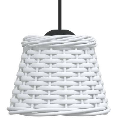 vidaXL Καπέλο Φωτιστικού Οροφής Λευκό Ø15x12 εκ. από Wicker