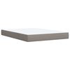 vidaXL &Kappa;&rho;&epsilon;&beta;ά&tau;&iota; Boxspring &mu;&epsilon; &Sigma;&tau;&rho;ώ&mu;&alpha; Taupe 140x190 &epsilon;&kappa;. &Upsilon;&phi;&alpha;&sigma;&mu;ά&tau;&iota;&nu;&omicron;