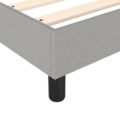 vidaXL Πλαίσιο Κρεβατιού Boxspring Ανοιχτό Γκρι 180x200 εκ. Υφασμάτινο