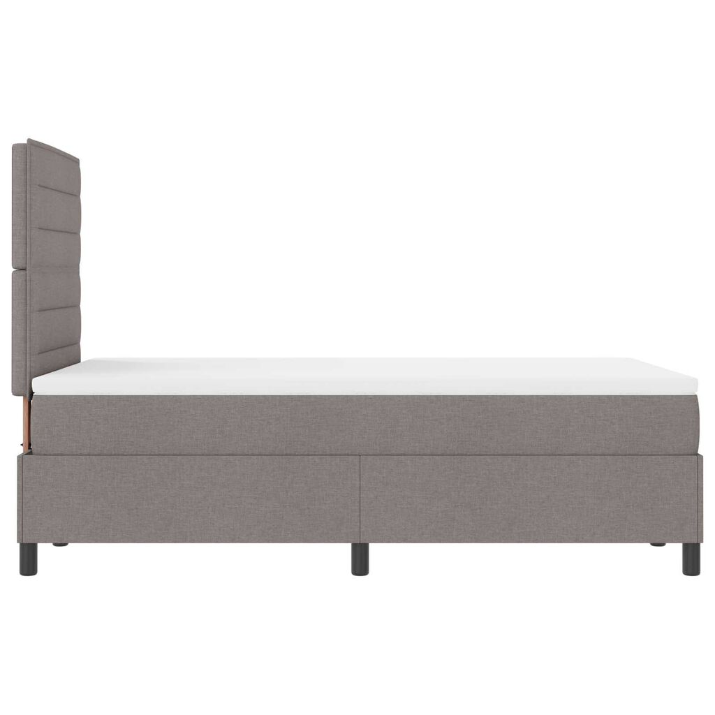 vidaXL Κρεβάτι Box Spring με Μαξιλάρι Ταύρος 120x200 εκ Υφάσματος
