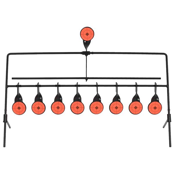 vidaXL Περιστρεφόμενος Στόχος Σκοποβολής με Αυτόματη Επαναφορά και 8 + 1 Στόχους