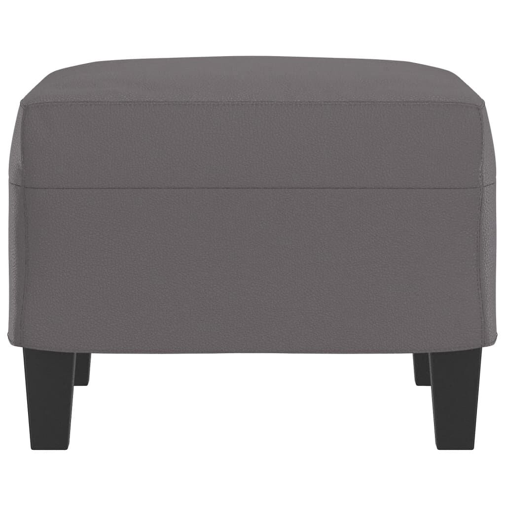 vidaXL Υποπόδιο Γκρι 60x50x41 εκ. από Συνθετικό Δέρμα