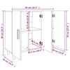 vidaXL Ντουλάπι Sonoma δρυς 90x34x80 εκ. Επεξεργασμένο Ξύλο
