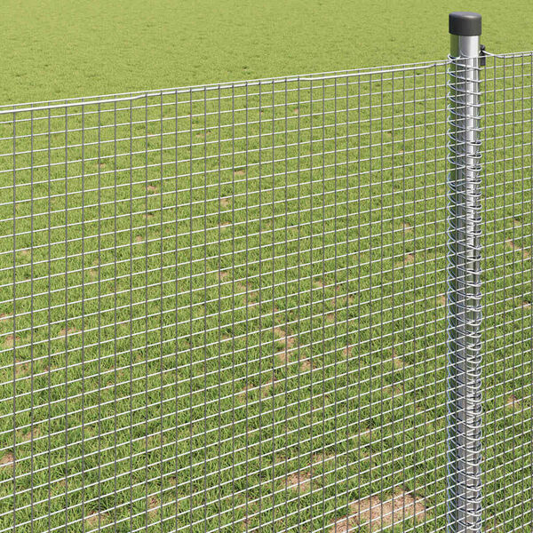 vidaXL Συγκολλητός φράχτης από σύρμα Ασημί 0.4 x 25 μ Ατσάλι