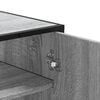 ντουλάπι παπουτσιών vidaXL Γκρι Κατασκευασμένο ξύλο και μέταλλο