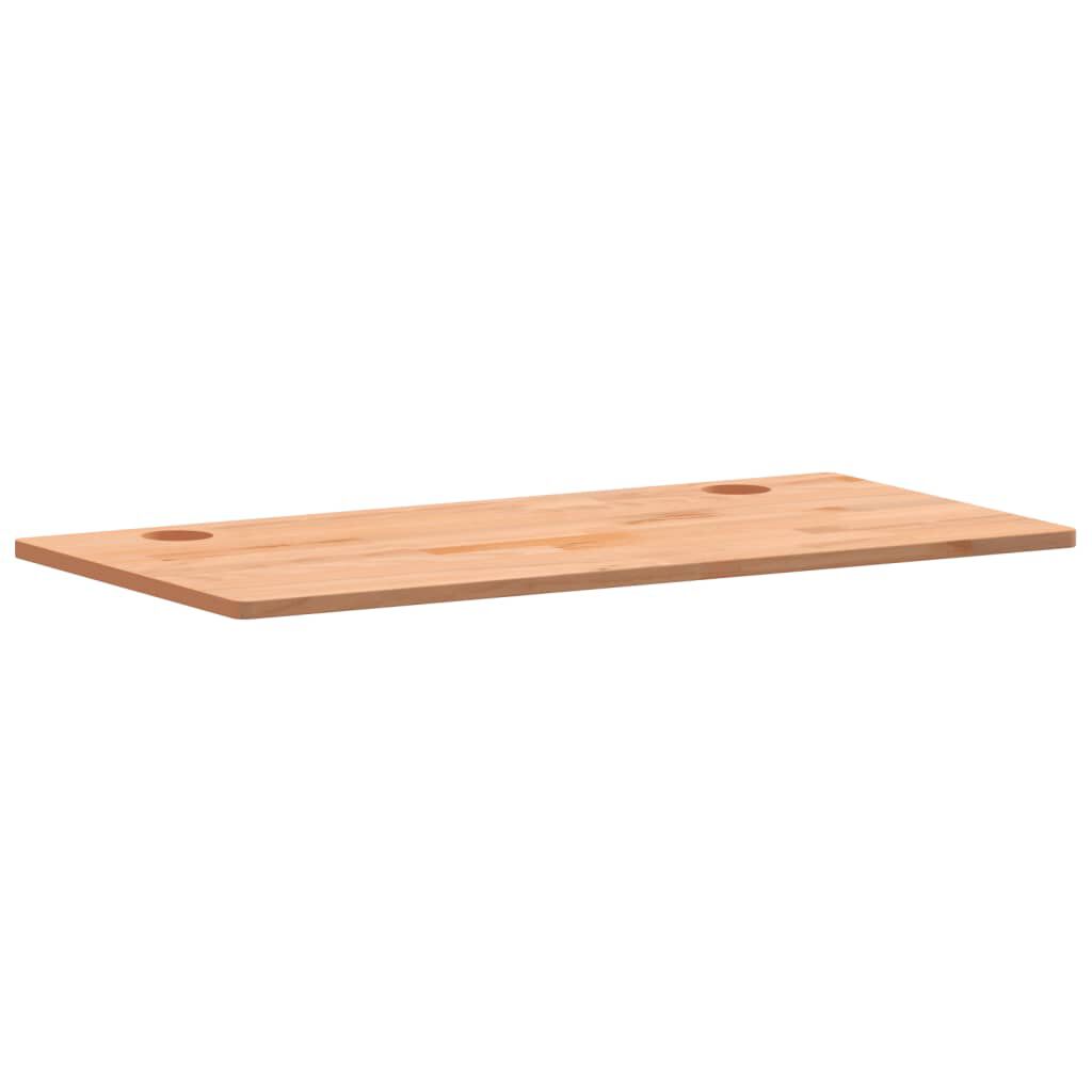 vidaXL Επιφάνεια Γραφείου 100 x 50 x 1,5 εκ. από Μασίφ Ξύλο Οξιάς