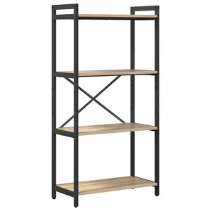 vidaXL &Rho;ά&phi;&iota; &Beta;&iota;&beta;&lambda;ί&omega;&nu; 60 x 30 x 120 &epsilon;&kappa; &Epsilon;&pi;&epsilon;&xi;&epsilon;&rho;&gamma;&alpha;&sigma;&mu;έ&nu;&omicron; &Xi;ύ&lambda;&omicron; &Delta;&rho;ύ&sigmaf; Sonoma