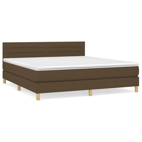 vidaXL &Kappa;&rho;&epsilon;&beta;ά&tau;&iota; Boxspring &mu;&epsilon; &Sigma;&tau;&rho;ώ&mu;&alpha; &Sigma;&kappa;&omicron;ύ&rho;&omicron; &Kappa;&alpha;&phi;έ 180x200 &epsilon;&kappa; &Upsilon;&phi;&alpha;&sigma;&mu;ά&tau;&iota;&nu;&omicron;