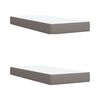 vidaXL &Kappa;&rho;&epsilon;&beta;ά&tau;&iota; Boxspring &mu;&epsilon; &Sigma;&tau;&rho;ώ&mu;&alpha; Taupe 200x200 &epsilon;&kappa;. &Upsilon;&phi;&alpha;&sigma;&mu;ά&tau;&iota;&nu;&omicron;