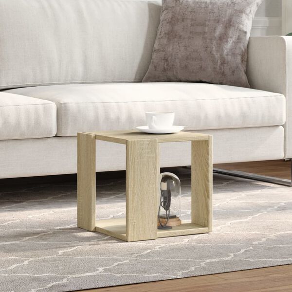 vidaXL Τραπέζι Σαλονιού Sonoma Δρυς 32x32x30 εκ. Επεξεργασμένο Ξύλο