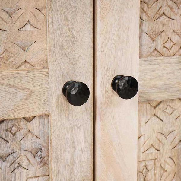 vidaXL Πλαϊνό γραφείο 3 pcs Λευκό 60 x 33 x 75 cm Μασίφ ξύλο μάνγκο