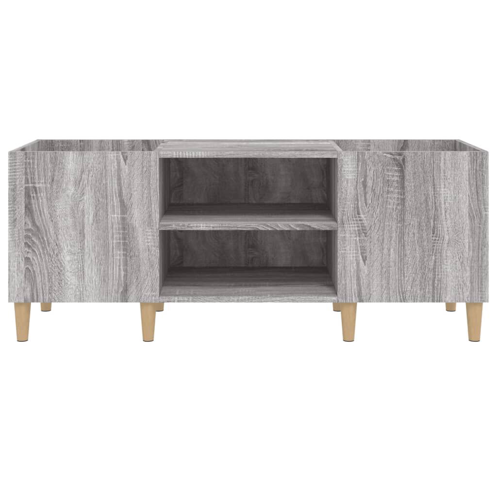 vidaXL Δισκοθήκη Γκρι Sonoma 121 x 38 x 48 εκ. από Επεξεργασμένο Ξύλο