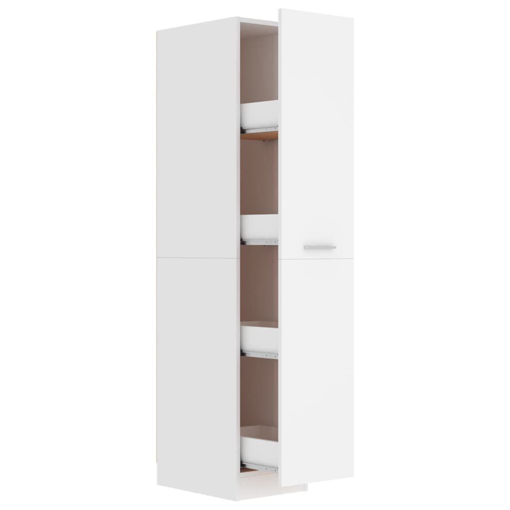 vidaXL Συρταριέρα Γενικής Χρήσης Λευκή 30 x 42,5 x 150 εκ. Επεξ. Ξύλο