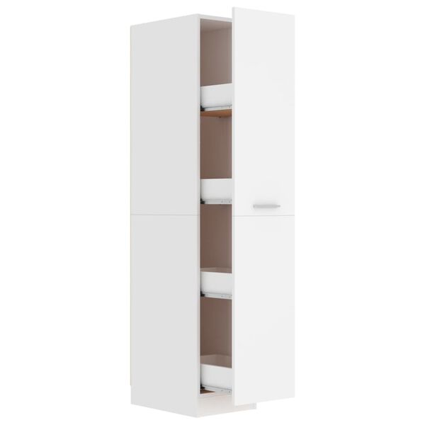 vidaXL Συρταριέρα Γενικής Χρήσης Λευκή 30 x 42,5 x 150 εκ. Επεξ. Ξύλο