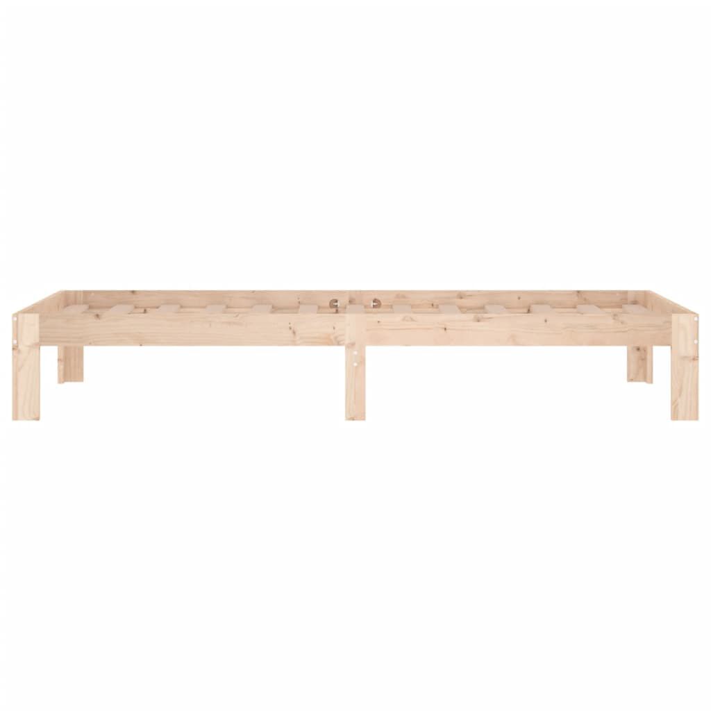 vidaXL Πλαίσιο Κρεβατιού 75 x 190 εκ. από Μασίφ Ξύλο Small Single
