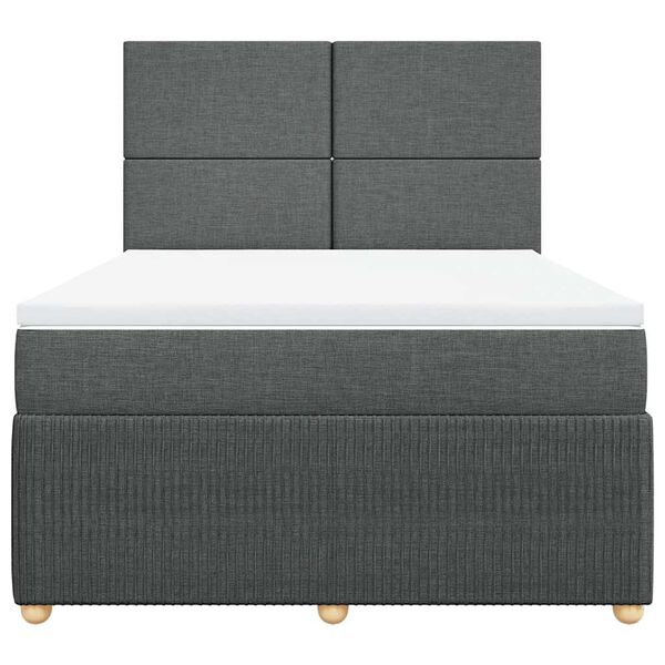 vidaXL &Kappa;&rho;&epsilon;&beta;ά&tau;&iota; Boxspring &mu;&epsilon; &Sigma;&tau;&rho;ώ&mu;&alpha; &Sigma;&kappa;&omicron;ύ&rho;&omicron; &Gamma;&kappa;&rho;&iota; 140x200 &epsilon;&kappa; &Upsilon;&phi;&alpha;&sigma;&mu;ά&tau;&iota;&nu;&omicron;