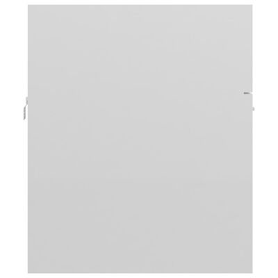 vidaXL Ντουλάπι Νιπτήρα Γυαλιστερό Λευκό 80x38,5x46 εκ. Μοριοσανίδα