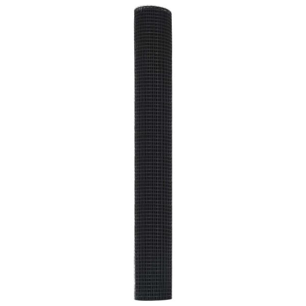 vidaXL Συγκολλητός φράχτης από σύρμα Γκρι 1.2 x 50 m Ατσάλι