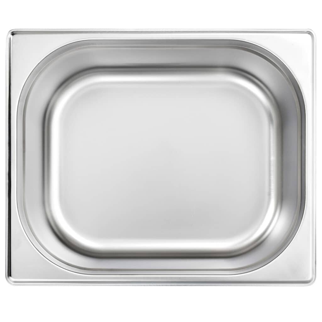 vidaXL Λεκάνες Gastronorm 2 τεμ. GN 1/2 200 χιλ. από Ανοξείδωτο Ατσάλι
