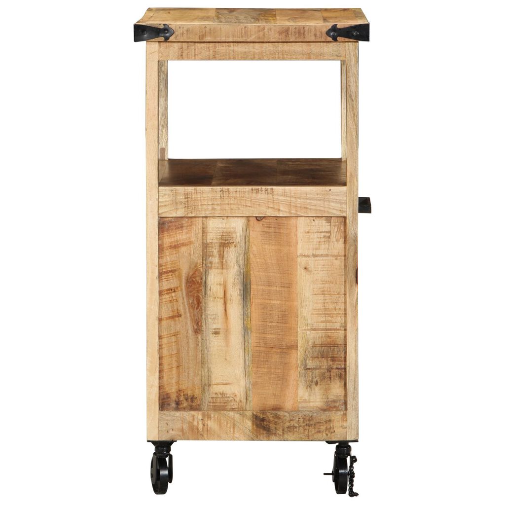 vidaXL Καρότσι Κουζίνας 55x40x80 cm Μασίφ Ρουστίκ Ξύλο Μάνγκο