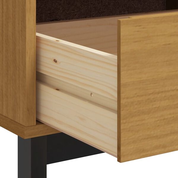 vidaXL Έπιπλο Τηλεόρασης FLAM 110 x 40 x 50 εκ. από Μασίφ Ξύλο Πεύκου