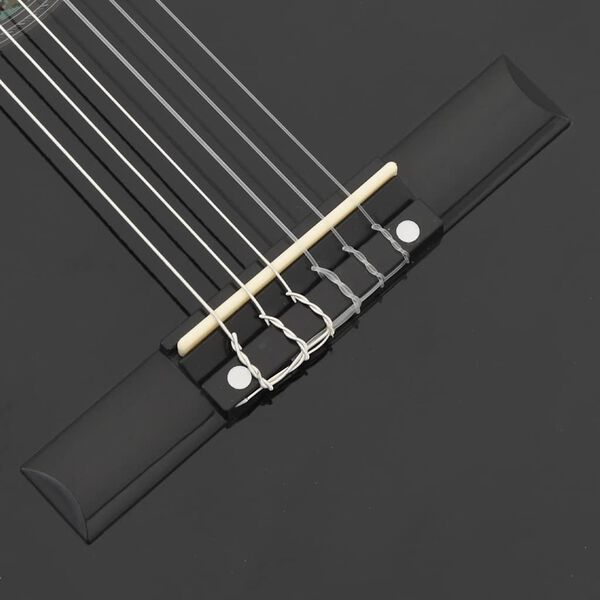 vidaXL Κιθάρα Western Classical Cutaway Μαύρη με Ισοσταθμιτή 6 Χορδές