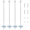 vidaXL &Gamma;&epsilon;ί&omega;&sigma;&eta; 4 pcs &Alpha;&sigma;&eta;&mu;ί &Oslash;10 x 60 &epsilon;&kappa; &Gamma;&alpha;&lambda;&beta;&alpha;&nu;&iota;&sigma;&mu;έ&nu;&omicron; &Mu;έ&tau;&alpha;&lambda;&lambda;&omicron;