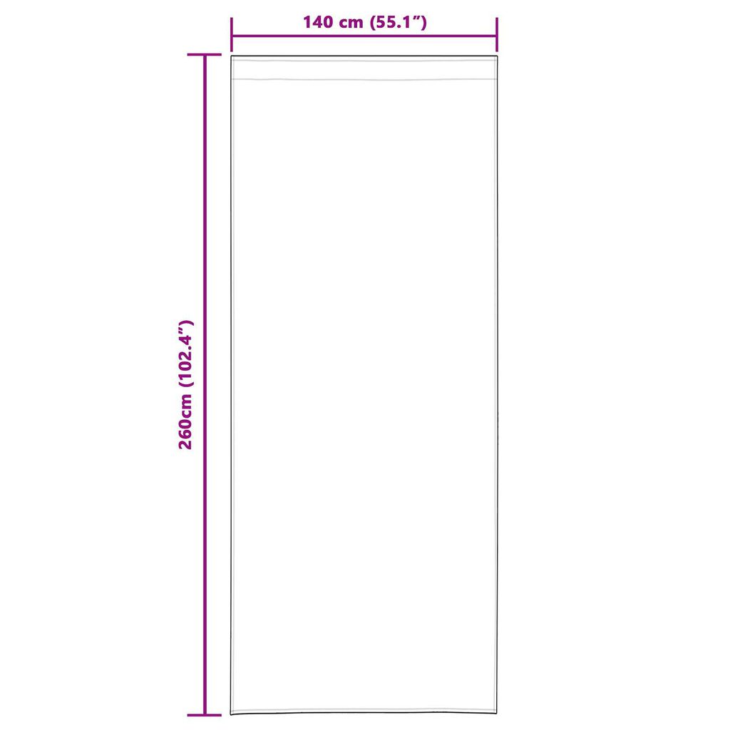 vidaXL Κουρτίνες με κουρτίνες 2 pcs Μπορντό 140 x 260 cm Βελούδο