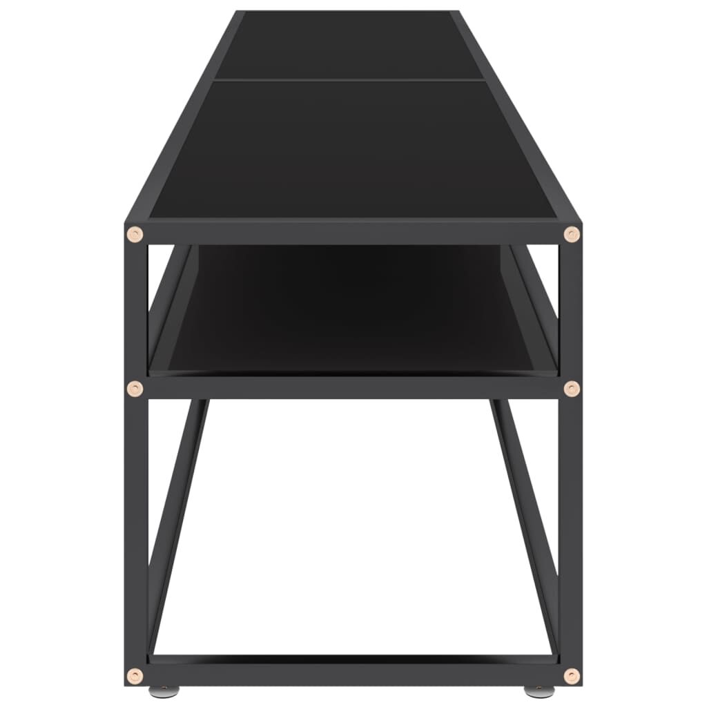 vidaXL Έπιπλο Τηλεόρασης Μαύρο 180 x 40 x 40,5 εκ. από Γυαλί Ασφαλ.