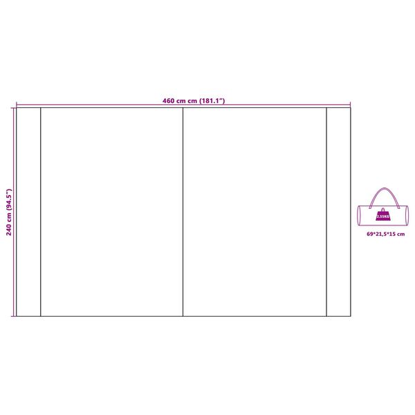 vidaXL Τέντα ανθεκτική στο νερό 460 x 240 εκ