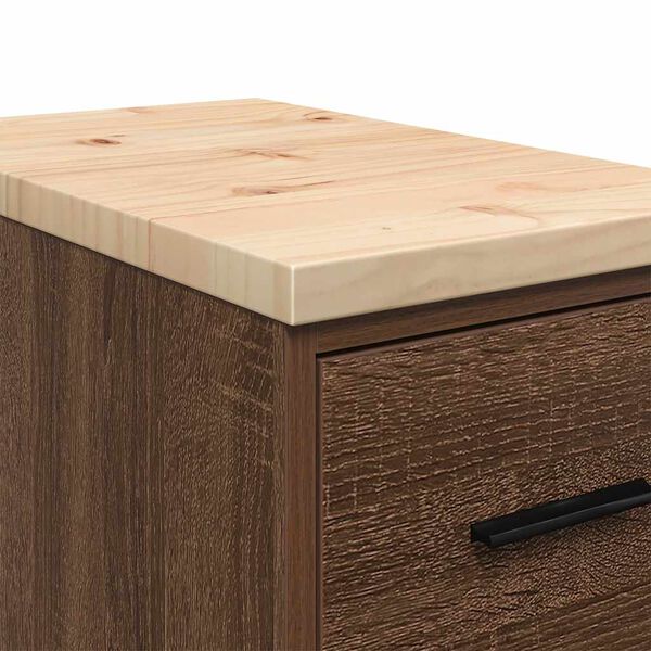 vidaXL ντουλάπι αποθήκευσης γκαράζ 30x51x85 εκ μασίφ ξύλο πεύκο
